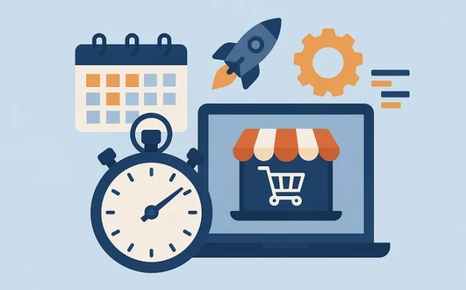 Koliko traje izrada webshopa? Realni rokovi i savjeti za bržu realizaciju.